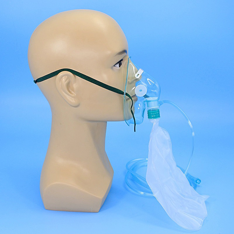 Oxygen Mask Non-Rebreather - 1개 성인/어린이용 고농도 산소 마스크 튜빙