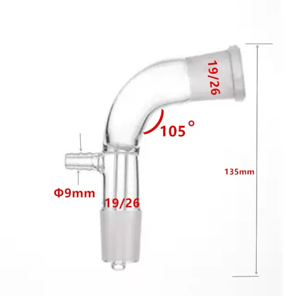 실험실 유리 24/29 조인트 105 Deg Bend  - Ultrasonic Cleaner Lab 리뷰 및 가격