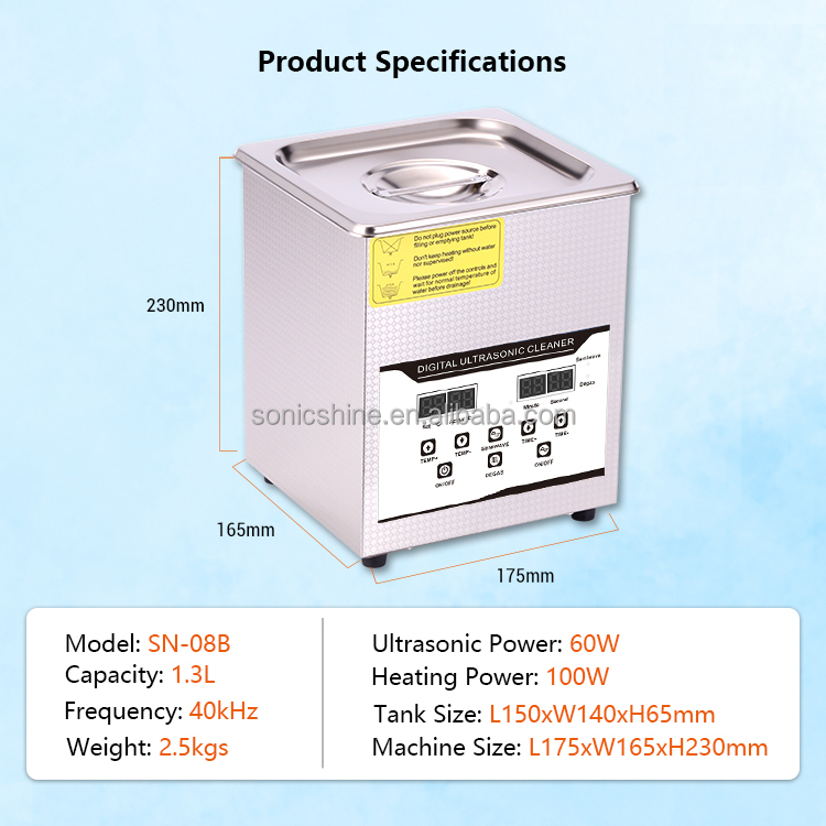 SN-08B 1.3L 전기 초음파 세척기 (실험실 의료 - Ultrasonic Cleaner Lab 리뷰 및 가격