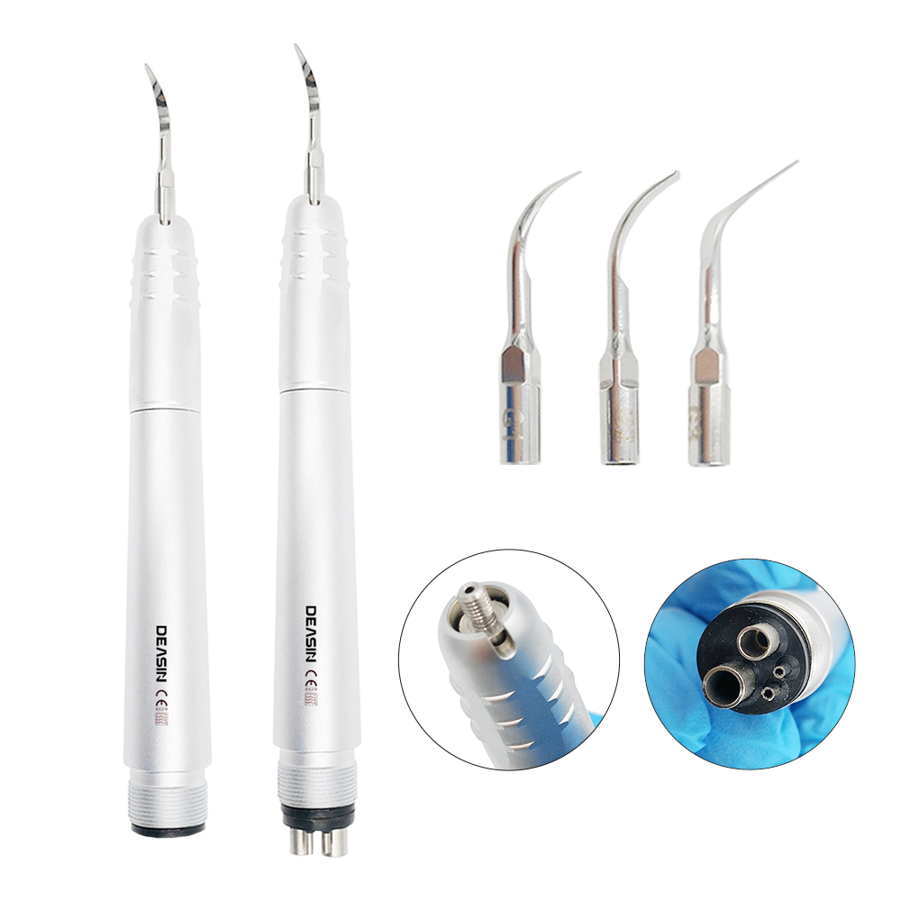3 가지 팁이있는 새로운 치과 용 초음파 에어 스케일러 - Ultrasonic Cleaner Lab 리뷰 및 가격
